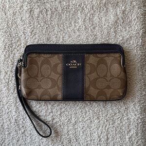 Coach Double Zip Wallet